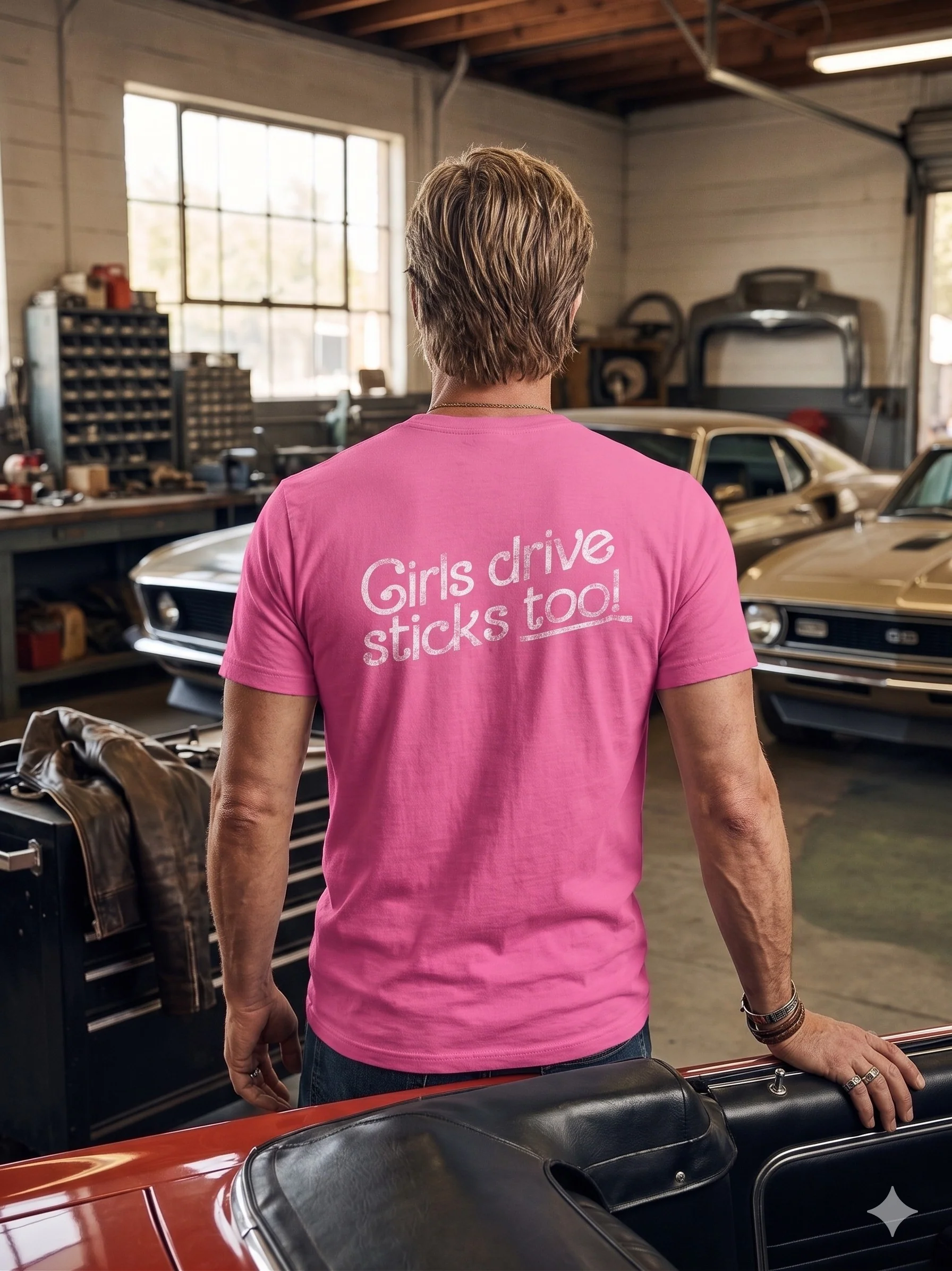 Bowler Mens Pink Shirt - Image 3