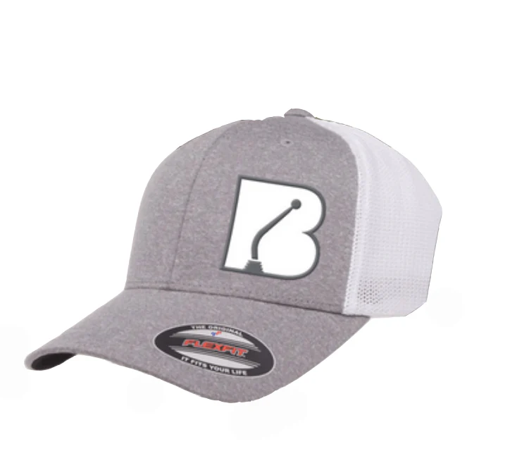 Bowler Trucker Mesh Hat Grey / White