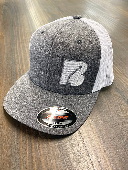 Bowler Trucker Mesh Hat Grey / White - Image 2