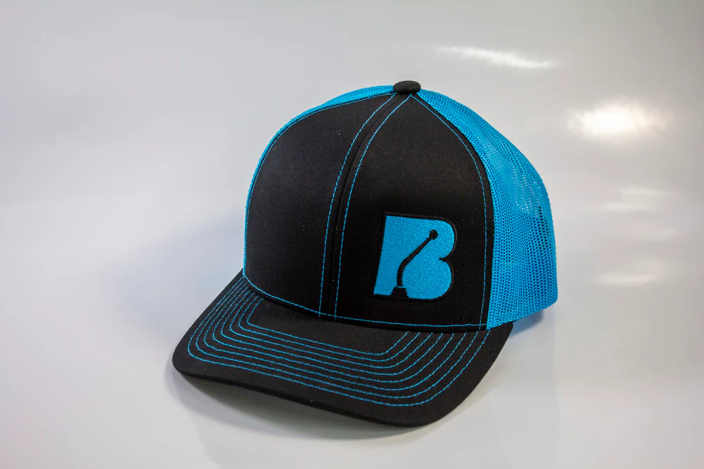 Bowler Trucker Mesh Hat Neon Blue/Black